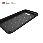 Husa Samsung Galaxy A7 (2017), silicon TPU carbon, neagra
