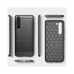 Husa Motorola Moto Edge, Techsuit Carbon Silicone, Negru