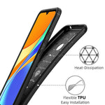 Husa Xiaomi Redmi 9C, Techsuit Carbon Silicone, Negru