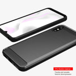 Husa Xiaomi Redmi 9A, Techsuit Carbon Silicone, Negru