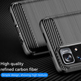 Husa Xiaomi Poco M4 Pro 5G, Forcell Carbon Silicone, Negru