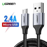 Cablu de date Micro-USB Ugreen, 2.4A, 1.5m, negru
