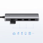 Hub 4x USB, Type-C, OTG Ugreen, 5Gbps, Gri