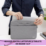 Geanta premium Ugreen pentru laptop / ultrabook 13" - 13.9", universala, Gri