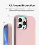 Husa iPhone 13 Pro Max, Goospery Silicone, interior microfibra, roz