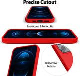 Husa iPhone 12 Pro, iPhone 12 (6.1"), Goospery Silicone, interior microfibra alcantara, Lavanda