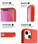 Husa iPhone 13, Goospery Silicone, interior microfibra, rosu