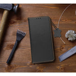 Husa din piele naturala pentru Samsung Galaxy A03, Forcell Smart Pro, Negru
