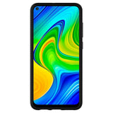 Husa Xiaomi Redmi Note 9, Spigen Rugged Armor, Negru