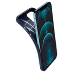 Husa Apple iPhone 12 Pro Max, Spigen Liquid Air, Blue
