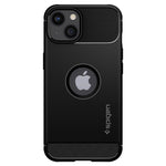 Husa Apple iPhone 13, Spigen Rugged Armor, Black
