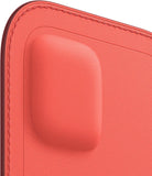 Husa iPhone 12 mini, Originala Apple, Leather Sleeve, MagSafe, Pink Citrus