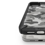 Husa iPhone 12 / 12 Pro, Ringke, Fusion X, Design Camo, Black