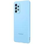 Husa Galaxy A72, A72 5G, Originala Samsung, Silicon, Albastru