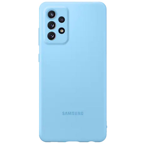 Husa Galaxy A72, A72 5G, Originala Samsung, Silicon, Albastru