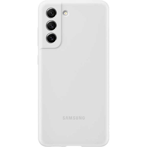 Husa Galaxy S21 FE, Originala Samsung, Silicone Cover, Alb
