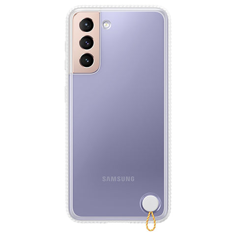 Husa Galaxy S21, Originala Samsung, Clear Protective Cover, White