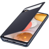 Husa Originala Galaxy A42 5G (2020), Samsung S-View Wallet Cover, Neagra