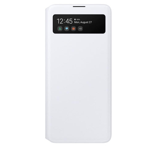 Husa Galaxy A51, Originala Samsung, S View Wallet Cover, White