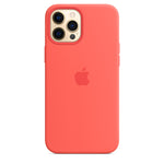 Husa iPhone 12 Pro Max, Originala Apple, Cover Silicone, Case MagSafe, Pink Citrus