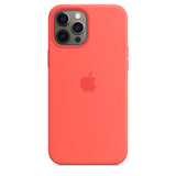 Husa iPhone 12 Pro Max, Originala Apple, Cover Silicone, Case MagSafe, Pink Citrus