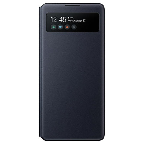 Husa Galaxy S10 Lite, Originala Samsung, S View Wallet Cover, Negru