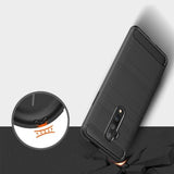 Husa OnePlus 7T Pro - TPU Series Carbon Negru