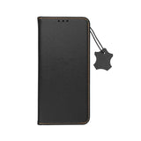 Husa din piele naturala pentru Samsung Galaxy A72 LTE (4G), Forcell Smart Pro, Negru