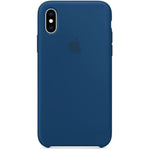 Husa iPhone XS, Originala Apple, Silicone Case, Albastru