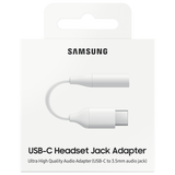 Adaptor Original Samsung, Jack 3.5 mm- USB-C, Blister, White