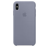 Husa iPhone XS Max, Originala Apple, Silicone Case, Lavender Gri