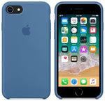 Husa iPhone 8 / iPhone 7, Originala Apple, Silicone, Denim Blue