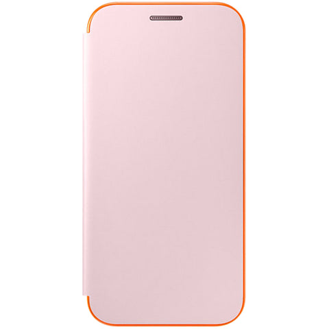 Husa Galaxy A3 (2017), Originala Samsung, Neon flip cover, Pink