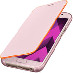 Husa Galaxy A3 (2017), Originala Samsung, Neon flip cover, Pink