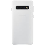 Husa Galaxy S10, Originala Samsung, Cover Leather, Alb