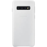 Husa Galaxy S10, Originala Samsung, Cover Leather, Alb