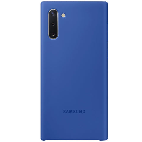 Husa Galaxy Note 10, Note 10 5G, Originala Samsung, Silicon Cover, Bleumarin