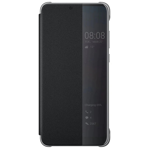 Husa P20, Originala Huawei, Flip Cover, Black