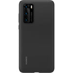 Husa P40, Originala Huawei, Silicone, Neagra