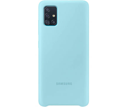 Husa Galaxy A51, Originala Samsung, Silicone Cover, Blue