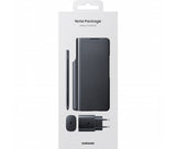 Pachet Promotional Original Samsung Galaxy Z Fold3 5G, Husa Leather Carte & Creion S Pen & Incarcator Retea 25W, Negru