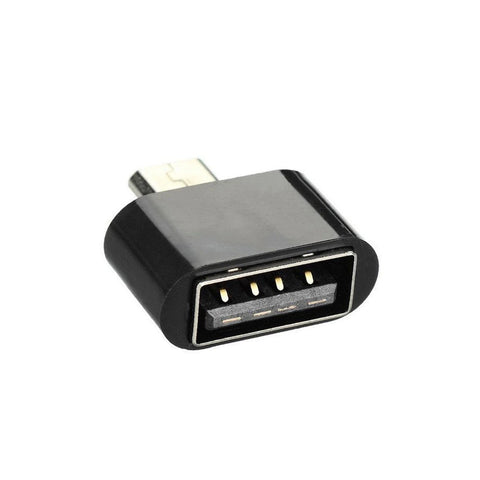 Adaptor OTG din USB in micro USB, Negru, Bulk