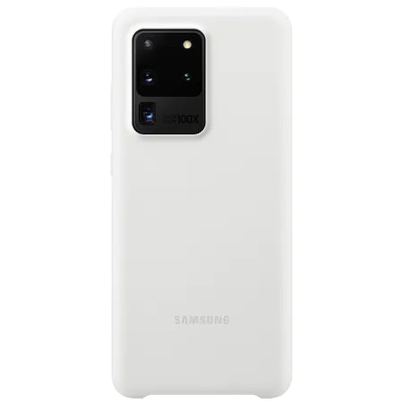 Husa Galaxy S20 Ultra, Originala Samsung, Silicone Cover, White