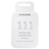 Adaptor Original Samsung, MicroUSB-USB Type C, 3-Pack, Blister, White