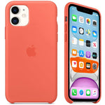 Husa iPhone 11, Originala Apple, Silicone, Orange