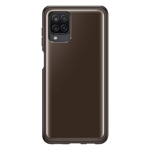 Husa Galaxy A12 / M12, Originala Samsung, Clear Cover, Black