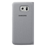 Husa Originala Samsung Flip Wallet Galaxy S6, Argintiu