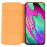 Husa Originala Samsung Galaxy A40 (2019), EF-WA405P Flip Wallet Cover Alba