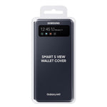 Husa Galaxy A41, Originala Samsung, S-View Wallet Cover, Neagra