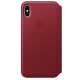 Husa iPhone XS Max, Originala Apple, Leather Folio, Red